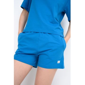 Pantaloni scurti de casa din amestec de modal - Albastru cobalt