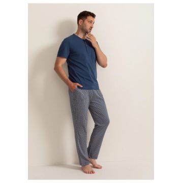 Pijama Arlo Bumbac pentru Barbati - Denim