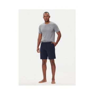 Pijama Barbati -  Bleumarin si Gri - Bumbac - Maneca scurta -