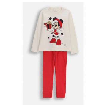 Pijama copii - Bej/Rosu vermillion