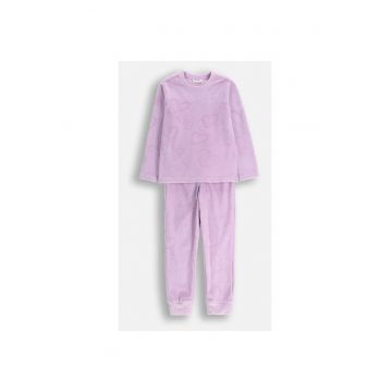 Pijama cu imprimeu de inimioare
