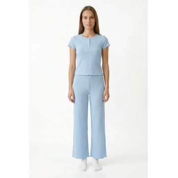 Pijama cu striatii - Albastru pastel