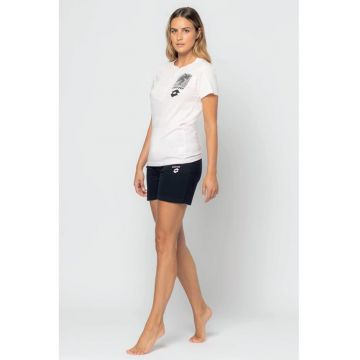 Pijama scurta cu fenta cu nasturi - Roz deschis
