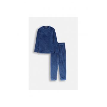 Pijamale copii -  set pentru baieti - bleumarin - din poliester