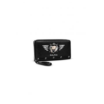 Portofel pentru copii -  Motor Love - Negru - 19 x 10 x 2 cm