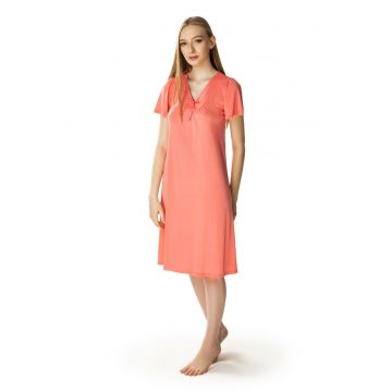 Rochie de noapte satinata cu decolteu in V