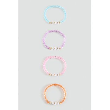 Set de bratari cu margele - 4 piese - Multicolor