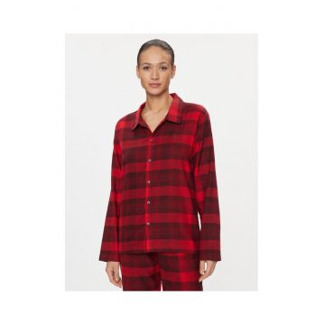 Camasa de pijama de dama  rosu -