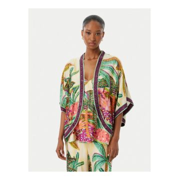 Kimono dama -  modal - Bej/Multicolor