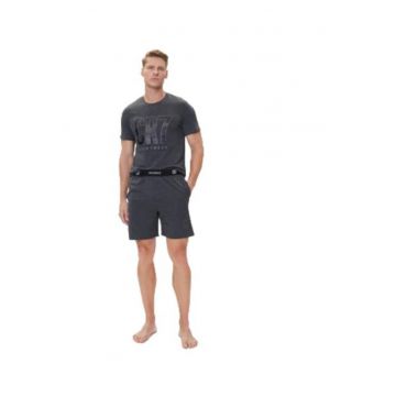 Pijama barbati -  bumbac - Gri