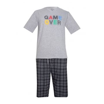 Pijama barbati  PBV28 - Gri/Multicolor