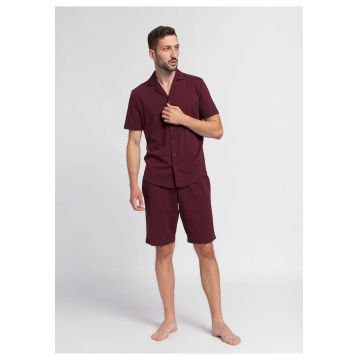 Pijama Barbati Vlad Bumbac - - Rosu | Visiniu