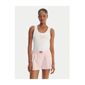 Pijama dama -  bumbac - dungi - roz