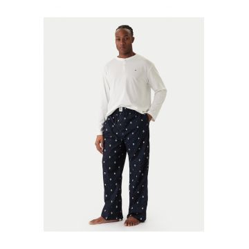 Pijamale barbati  bleumarin - ecru
