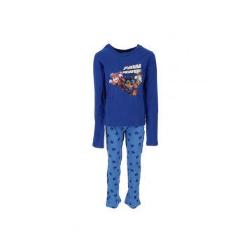 Pijamale copii -  Albastru - Bumbac - Albastru