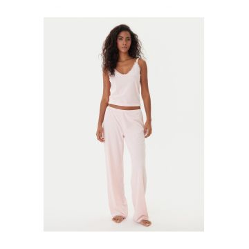 Pijamale dama  roz - 2 piese