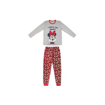 Pijamale pentru fetite - imprimeu Minnie Mouse