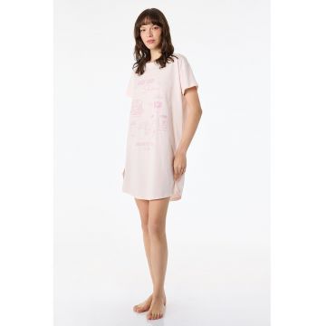 Tricou de casa lejer - Lila/Roz pal