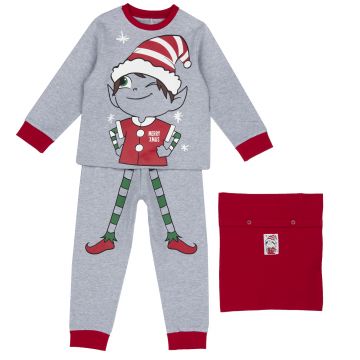 Pijama copii Craciun Chicco, gri, 31415-63MCU