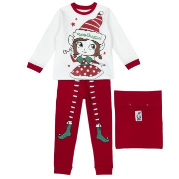 Pijama copii Craciun Chicco, rosu, 31424-63MCU