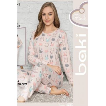 Pijama Dama 1002-1 Bej | Fashion
