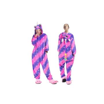 Pijama, salopeta dintr-o bucata din microfibra GALA21-918 Unicorn Galasun