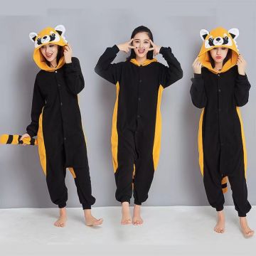 Pijama, salopeta dintr-o bucata din microfibra GALA21-925 Negru Galasun
