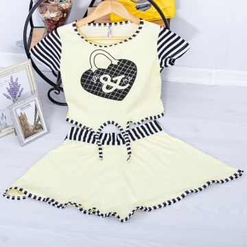 Pijama scurta dama 5037 Galben | Fashion