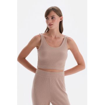 Top crop de casa - Maro deschis