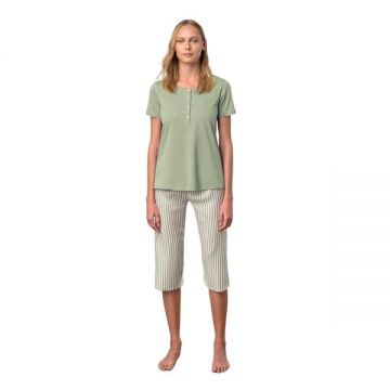 Pijama de dama Vamp,18061,XL,bumbac&vascoza, verde