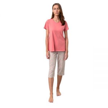 Pijama de dama, Vamp 18232 XL Bumbac, Roz