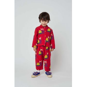 Bobo Choses pijamale pentru bebelusi culoarea rosu, modelator