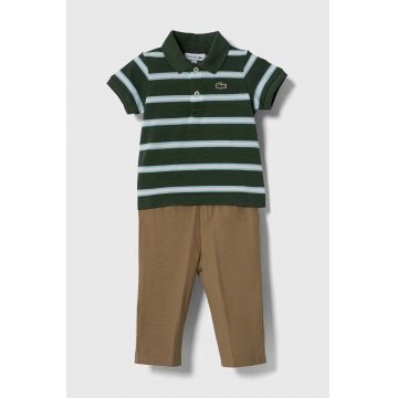 Lacoste pijamale pentru bebelusi culoarea verde, modelator Lacoste pijamale pentru bebelusi culoarea verde, modelator