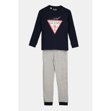 Pijama lunga cu logo