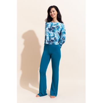 Pijama cu pantaloni lungi si maneci cazute Aria