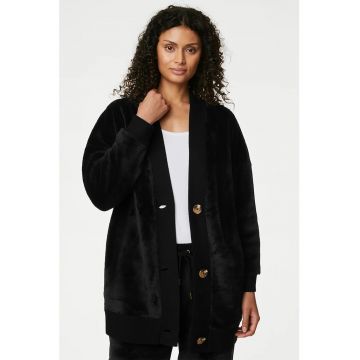 Bluza de pijama lunga cu terminatii striate