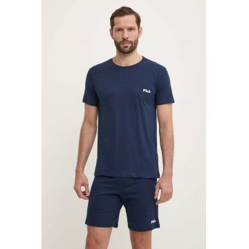 Fila pijama barbati, culoarea albastru marin, melanj, FPS1190