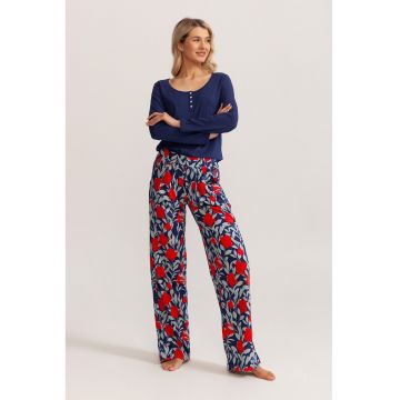 Pijama lunga din amestec de bambus Lia